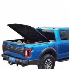 Color-Matched Fiberglass Lift-Up Truck Bed Cover | OEM Paint | Key-Lockable | Installed FREE