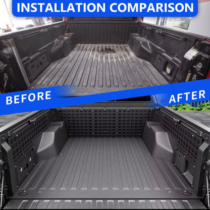 DIRT ROAD TRUKFITTERS™ Tailgate & Bed Wall MOLLE Panel Organizer | Tactical Storage | Universal Fit for All Trucks & Jeep Gladiator