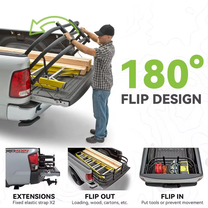 ON THE SPOT BEDLINERS™ Heavy-Duty Truck Bed Extender Cage | Silverado RAM Toyota Ford F-Series Truck Bed Extenders | Foldable | Same-Day Pickup Available