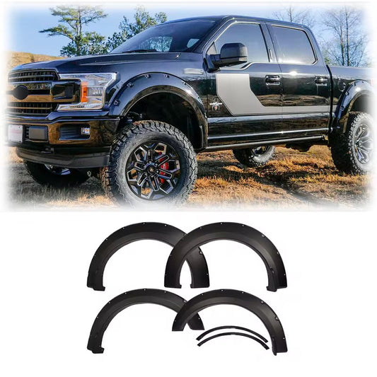 OEM COLOR MATCHED FITS CHEVROLET, FORD, RAM, TOYOTA BOLTS PREMIUM FENDER-FLARES—WE COME TO YOU DFW NEXT DAY INSTALLATION OR US WIDE SHIPPING