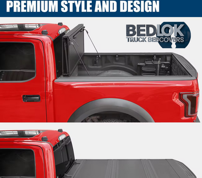 🛻 BEDLOK™ Low-Profile Tri-Fold Hard Tonneau Cover | Sleek Flush Mount | Premium Folding Truck Bed Cover