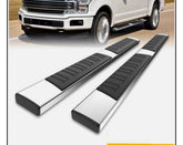 Polished Chrome Rectangular Step Bars  Full Length Grip Pads | Mobile Install in DFW!