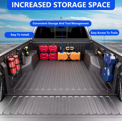 DIRT ROAD TRUKFITTERS™ Tailgate & Bed Wall MOLLE Panel Organizer | Tactical Storage | Universal Fit for All Trucks & Jeep Gladiator