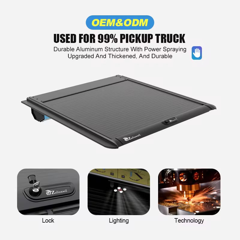 Motorized Retractable Bed Cover w/ Phone App + Key Fob | Flush Fit |NATIONWIDE SHIPPING| Fits Ford RAM Chevy Toyota | FREE DFW Install