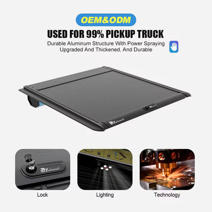 Motorized Retractable Bed Cover w/ Phone App + Key Fob | Flush Fit |NATIONWIDE SHIPPING| Fits Ford RAM Chevy Toyota | FREE DFW Install