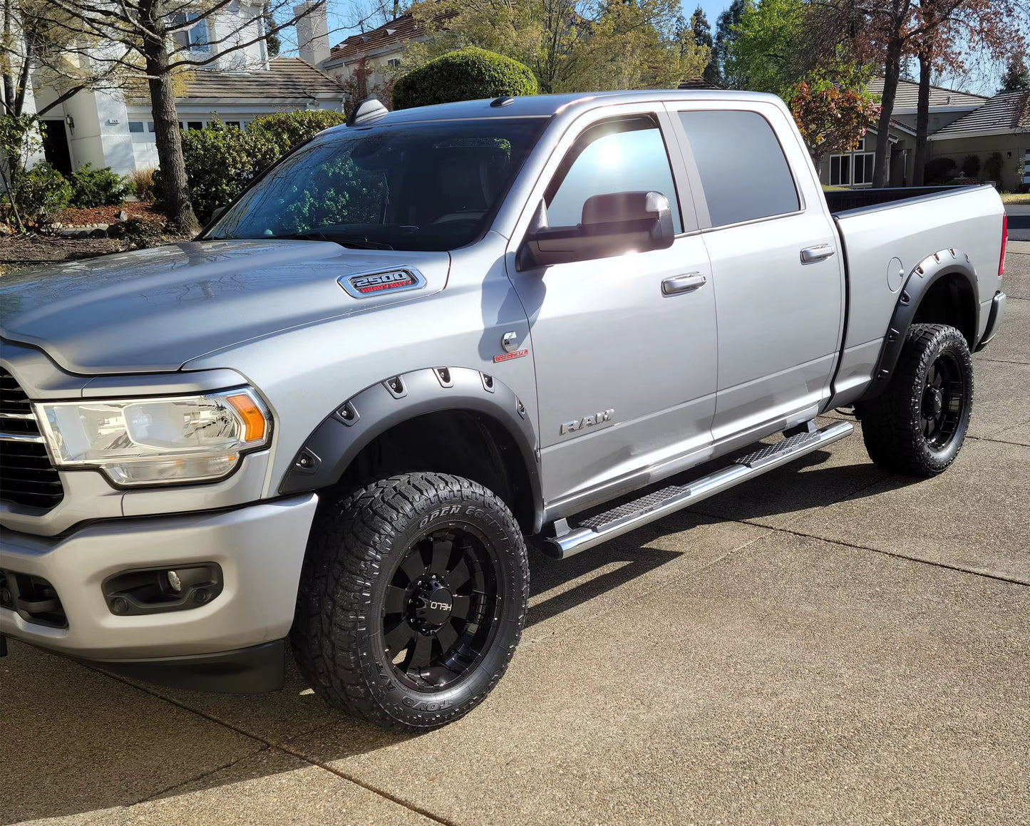 Dirt Road TRUKFITTERS™ “Charcoal” Bolt-on upgraded Fender Flares | Universal Fit - RAM Chevrolet Ford Toyota | OnTheSpot Installation INCLUDED - DFW | Nationwide US Fast Shipping