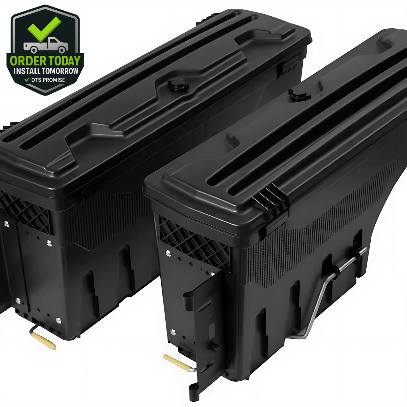 Swing-Out Truck Bed Toolbox by DIRT ROAD TRUKFITTERS™ | Lockable | Quick Access | Universal Fit