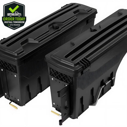 Swing-Out Truck Bed Toolbox by DIRT ROAD TRUKFITTERS™ | Lockable | Quick Access | Universal Fit
