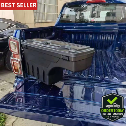 Swing-Out Truck Bed Toolbox by DIRT ROAD TRUKFITTERS™ | Lockable | Quick Access | Universal Fit