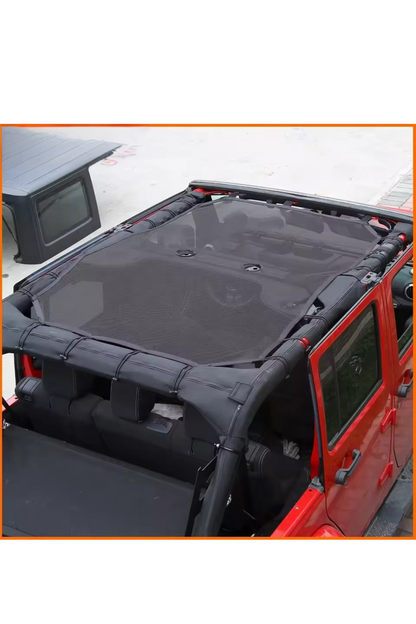 Jeep Gladiator & Wrangler AMERICAN FLAG Sunshade Mesh Roof Panel | U.S. Flag & Tactical Designs | UV Block | Fits 2007–2024 JKJeep Gladiator & Wrangler Sunshade Mesh Roof Panel | U.S. Flag & Tactical Designs | UV Block | Fits 2007–2024 JK JL JT |