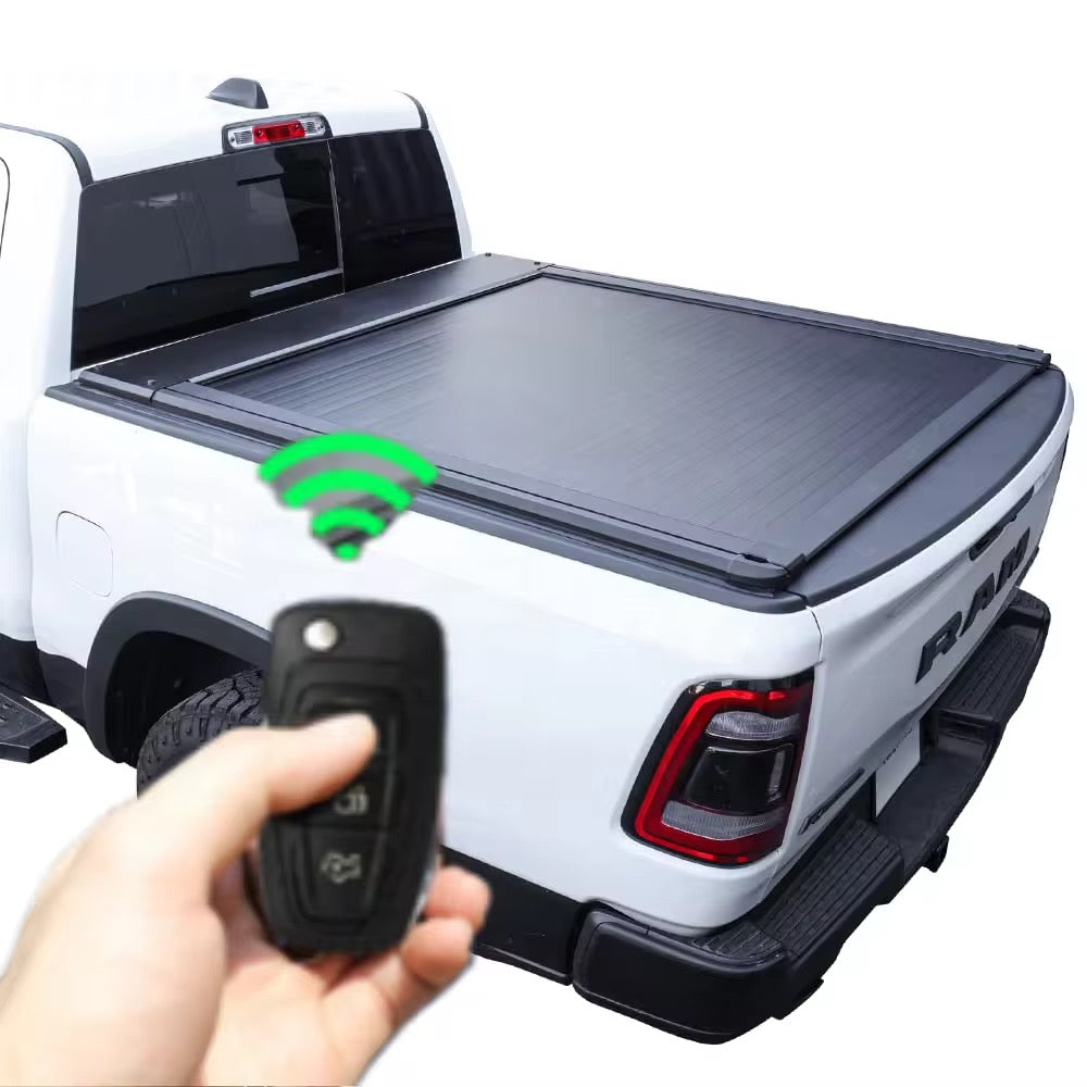 Motorized Retractable Bed Cover w/ Phone App + Key Fob | Flush Fit |NATIONWIDE SHIPPING| Fits Ford RAM Chevy Toyota | FREE DFW Install