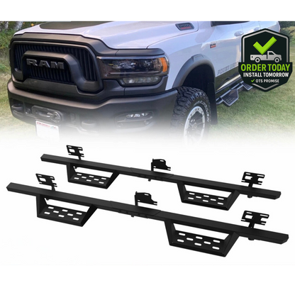 RAM TRUCK SIDE STEPS INSTALLED BY OTSBEDLINERSDFW NEAR DALLAS, TEXAS