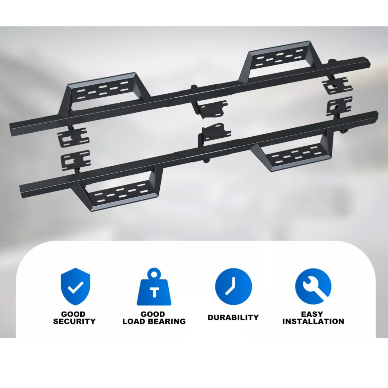 RAM FORD TOYOTA CHEVROLET 1500 2500 3500 Side Steps | Running Boards | (CREW CAB) – Durable, Anti-Slip 4 Door Running Boards | Free NEXT DAY DFW Installation | US WIDE FAST SHIPPING