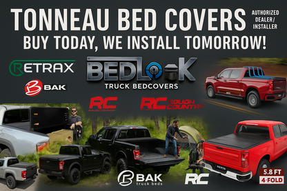 Jeep Gladiator SOFT/HARD TRI-Fold Tonneau Bed Cover | Fits Gladiator Silverado RAM Ford F-Series Toyota | Same Day Pickup | Free Mobile Next Day Installation | 0% Financing is available